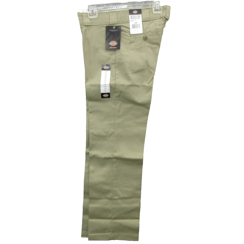 Dickies 774 Women's Work Pants Size 4R Beige Twill Original Fit Straight Leg New
